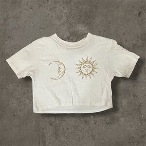 Woman’s White Desert Dreamer Crop Top Sz XS